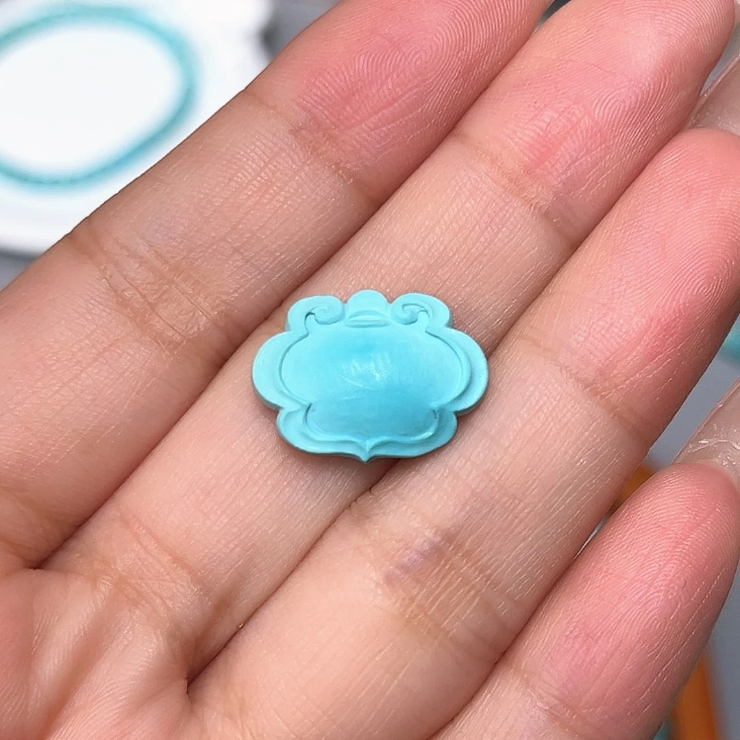 未镶嵌绿松石珠宝半成品