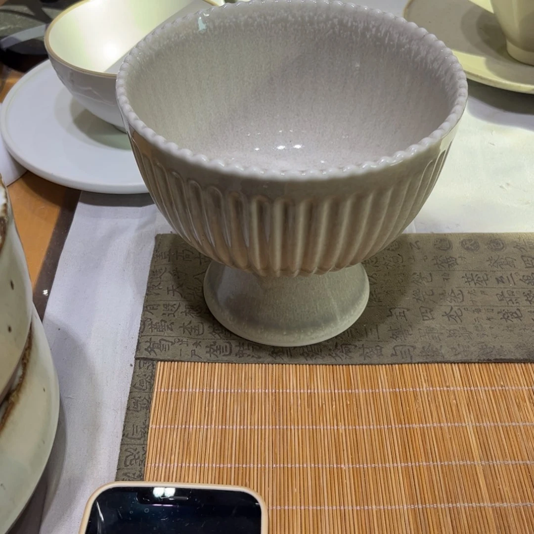 瓷景德镇粗陶复古盘碗微瑕