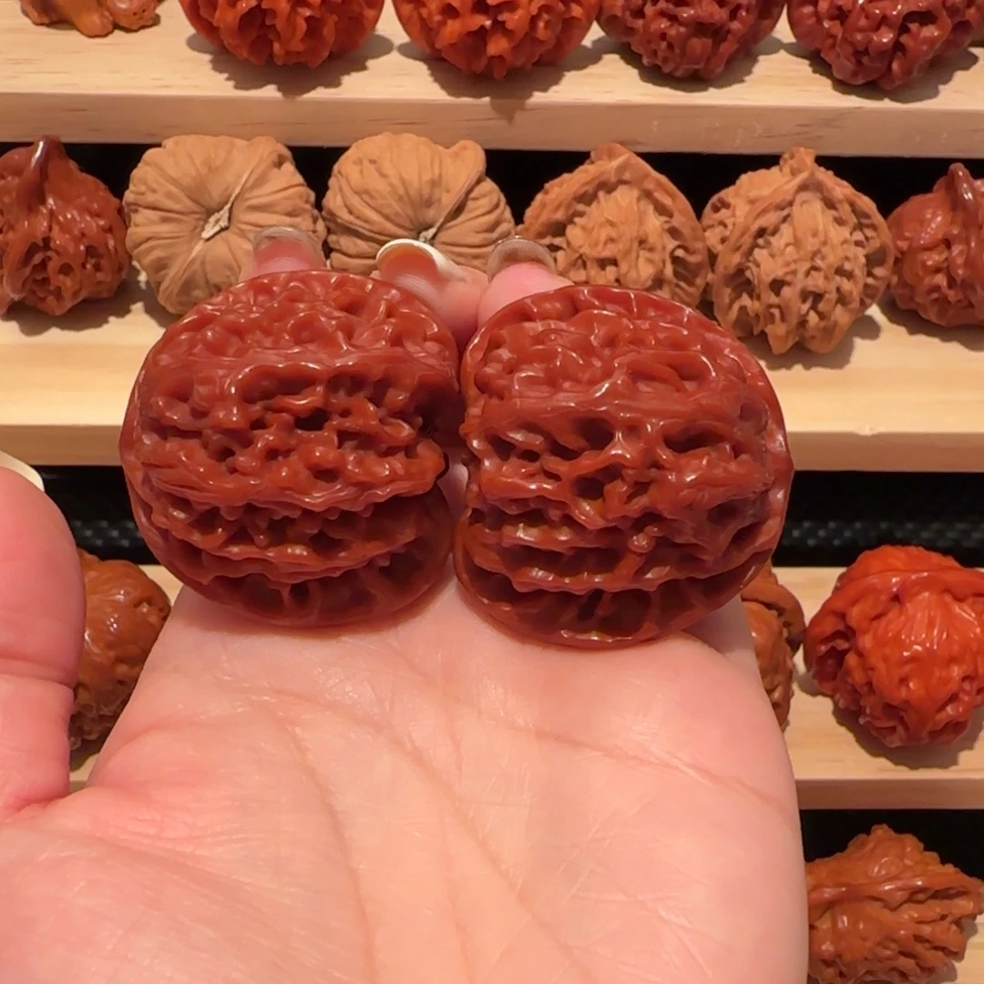 吊坠文玩核桃玉化苹果园40精品1841