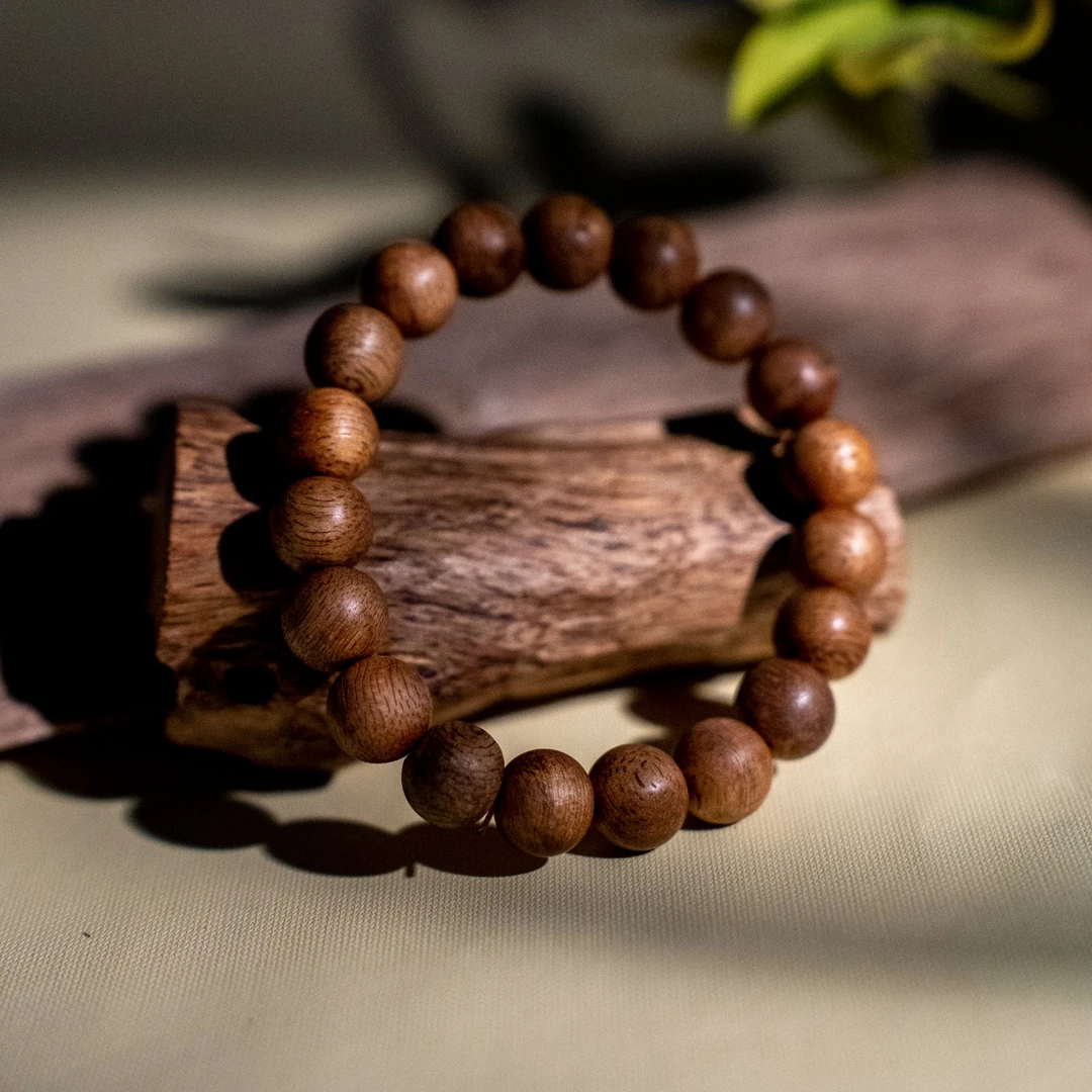 沉香【江苏工美专属】天然野泰国老料单圈正宗沉香手串-327*1003