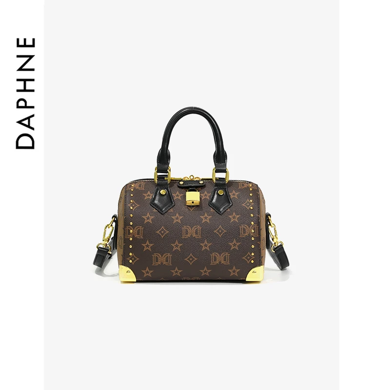 达芙妮Daphne时尚印花经典枕头包斜挎包10380