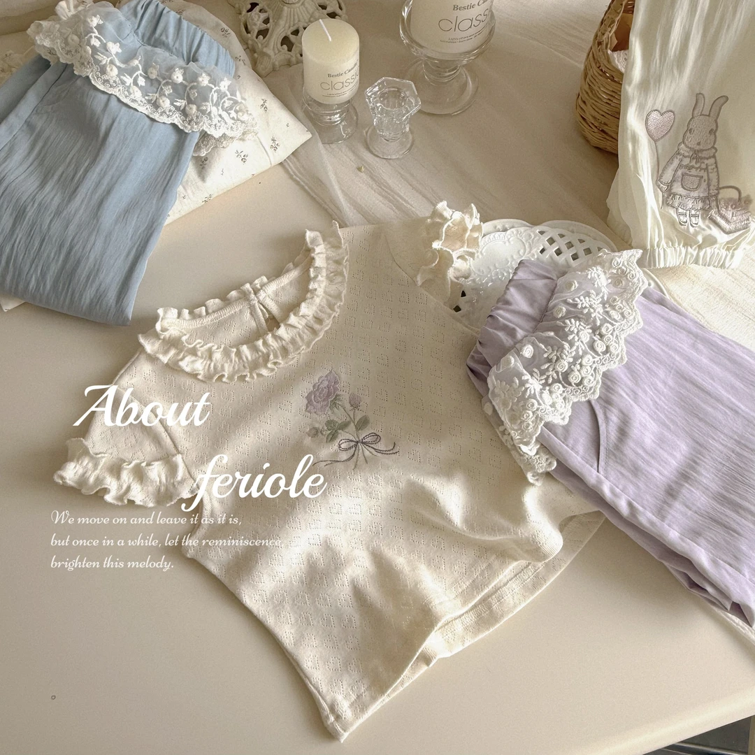 【软呼呼】FLL·25夏~木耳边小花T恤53137（汉服）