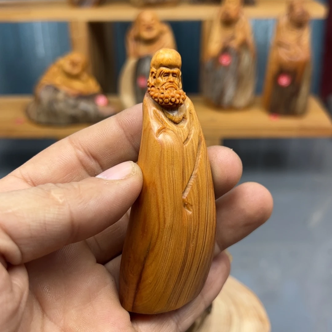 晓***宇木崖柏木摆件手把件