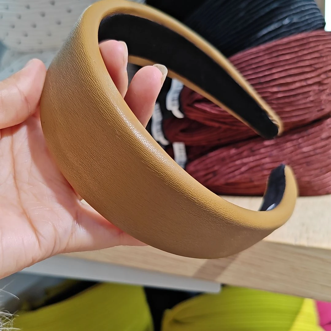 铁合金布艺星星咖色发箍皮1