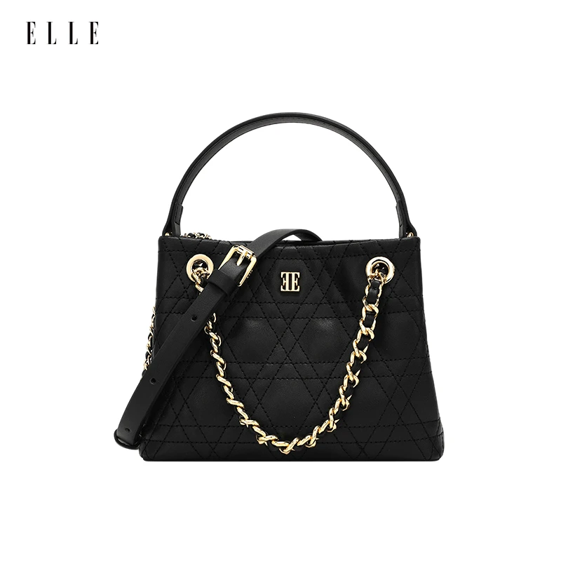 ELLE2026新款质感手拎包时尚女包通勤百搭链条斜挎包25452