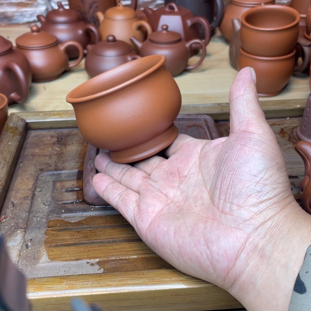 茶壶紫砂原矿赵庄朱泥主人杯