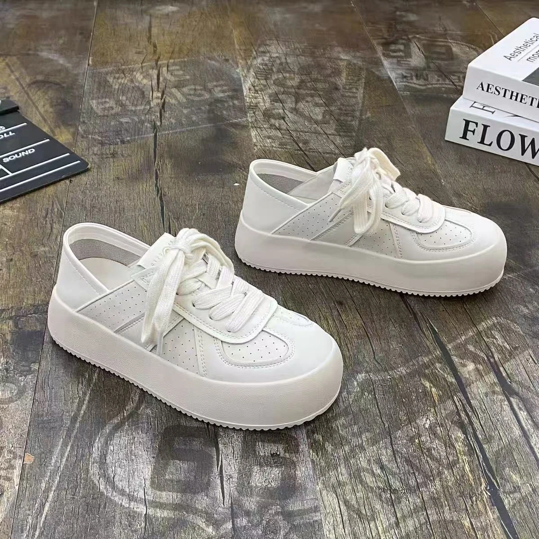 【888】512/9127/136-18   网纱透气亮片两穿厚底休闲鞋