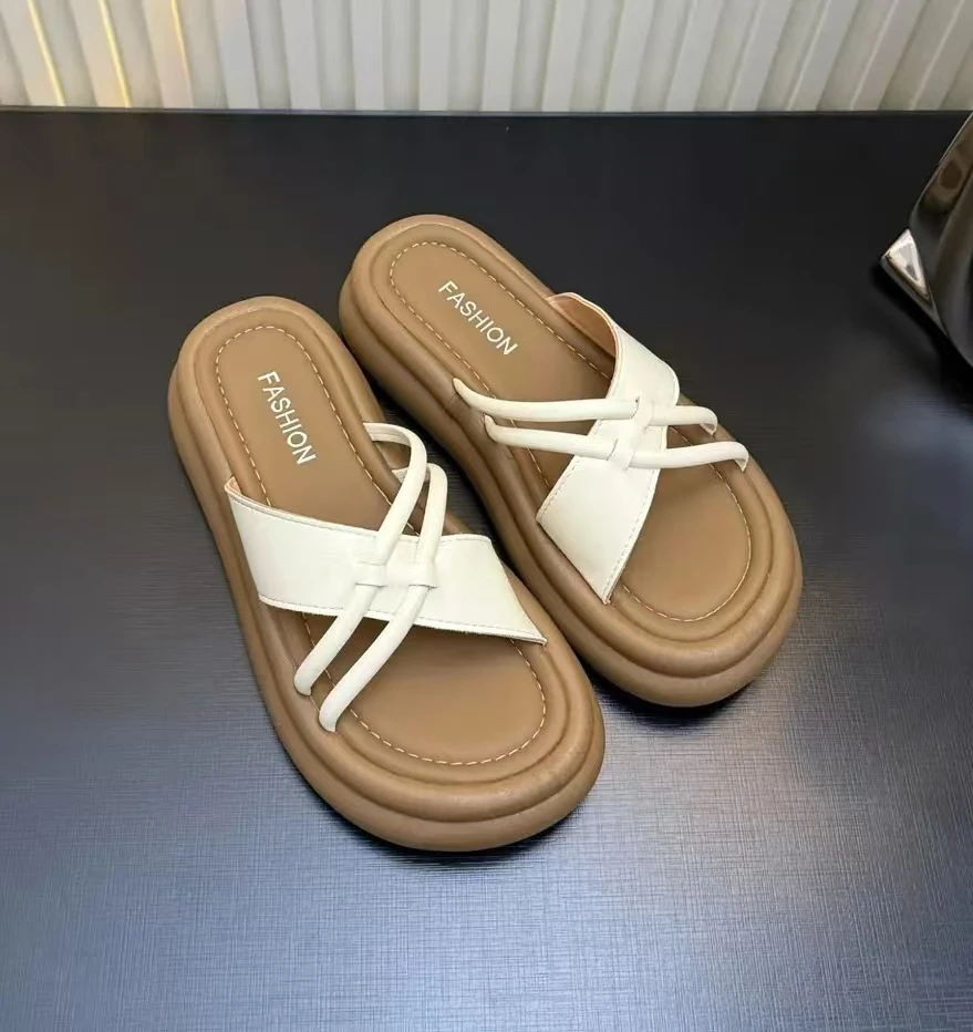 九条夏季新款厚底凉拖鞋女外穿