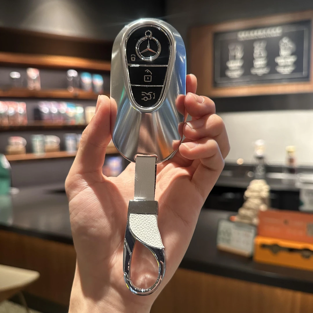 适用于奔驰E300L钥匙套e260l/s450l壳c260l/迈巴赫s级e级商务男扣