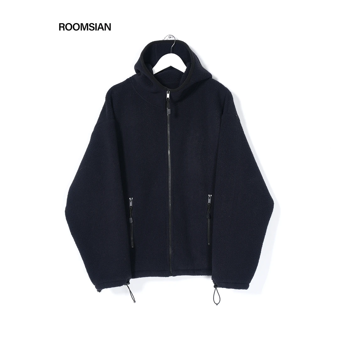 Roomisan 【摇粒绒宽松拉链外套.松茸系穿搭松弛时髦】251000