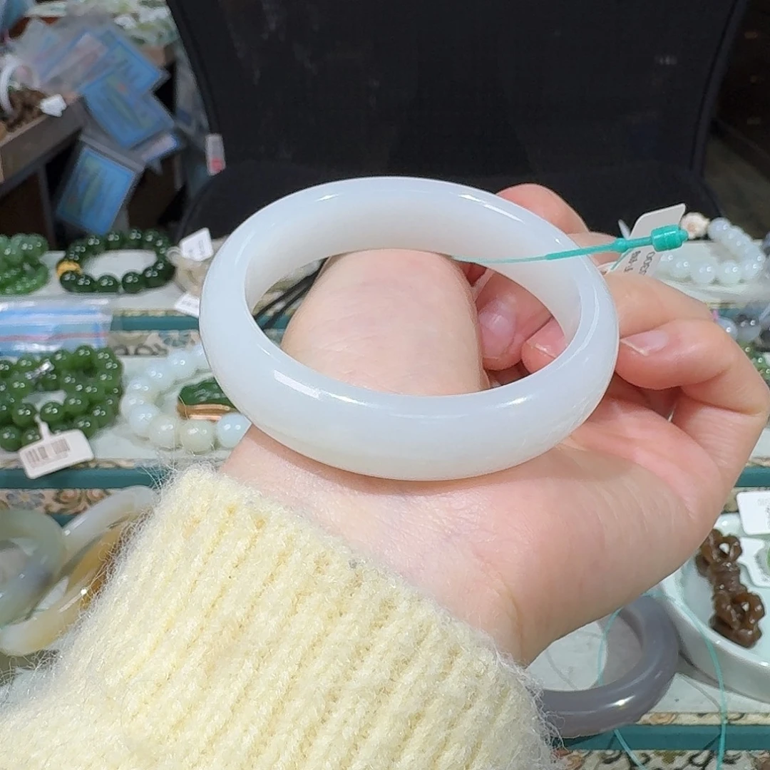 和田玉未镶嵌手链50.4俄料