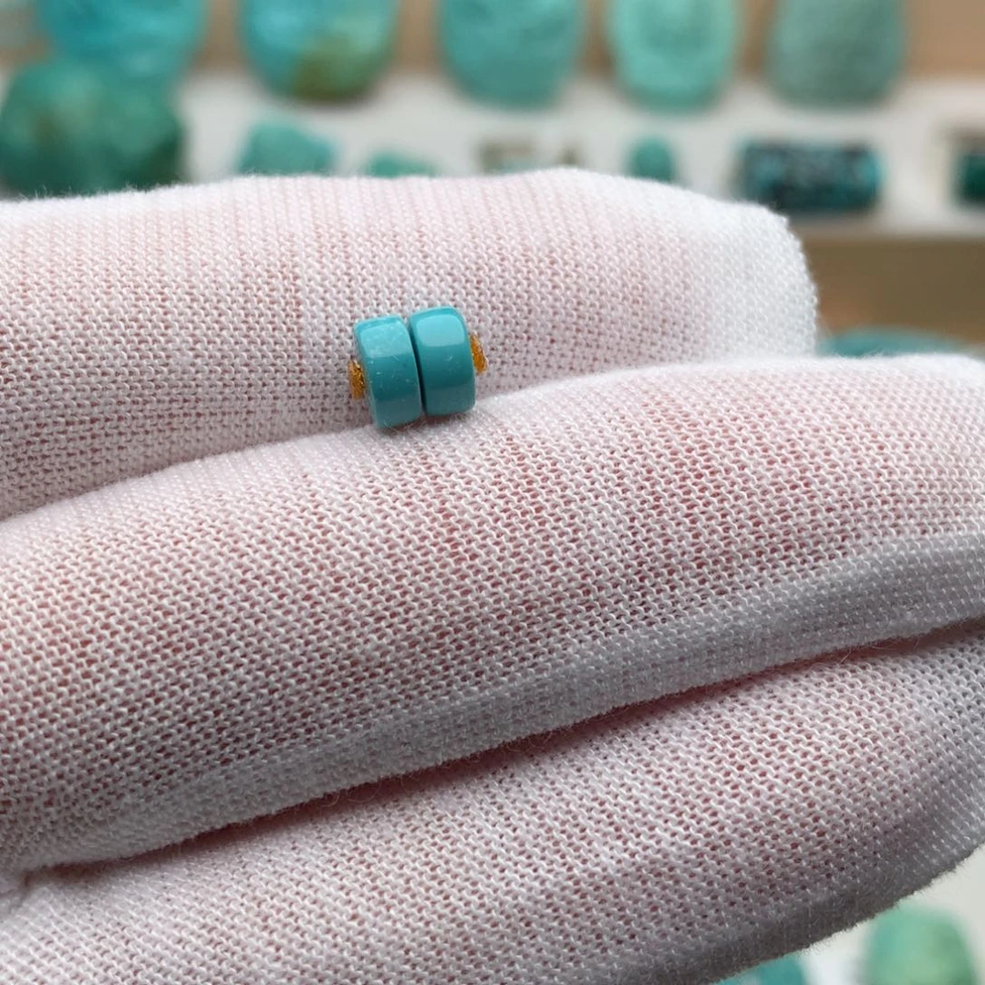 绿松石未镶嵌珠宝奇石6mm