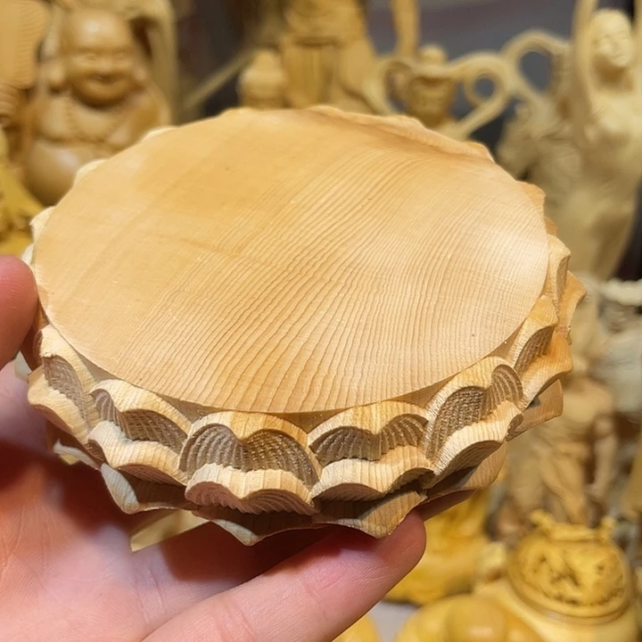 黄杨木瑕疵莲花座