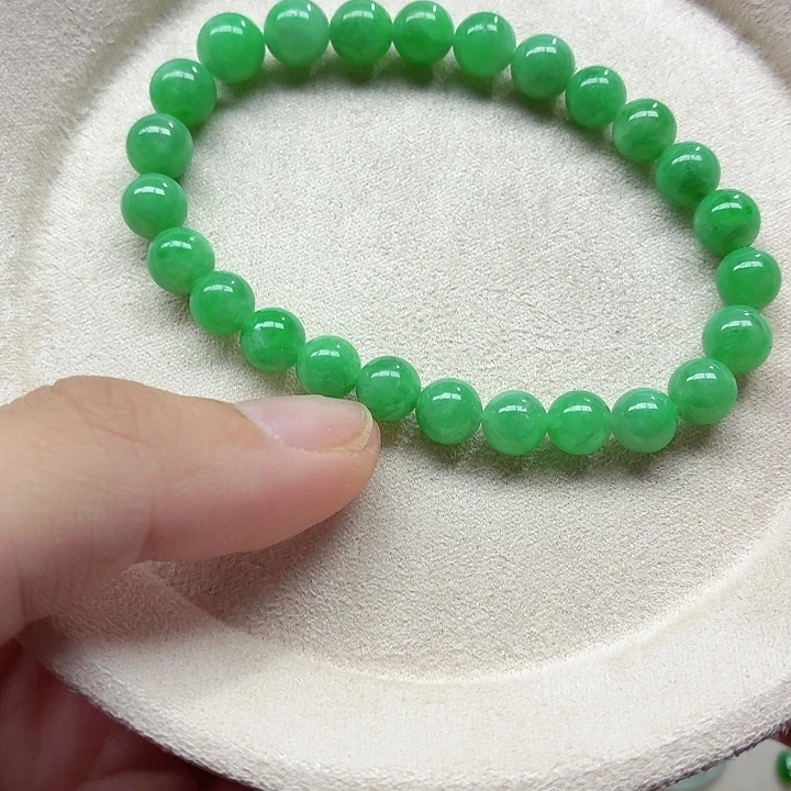 未镶嵌手链翡翠天然缅甸翡翠A货卡7