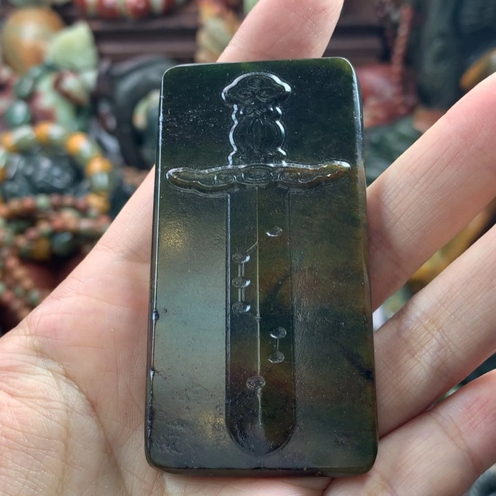 岫岩河磨玉（透闪石质玉）把件未镶嵌