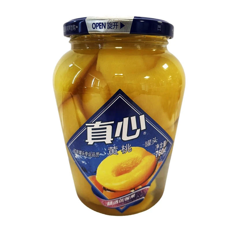 真心760g黄桃罐头