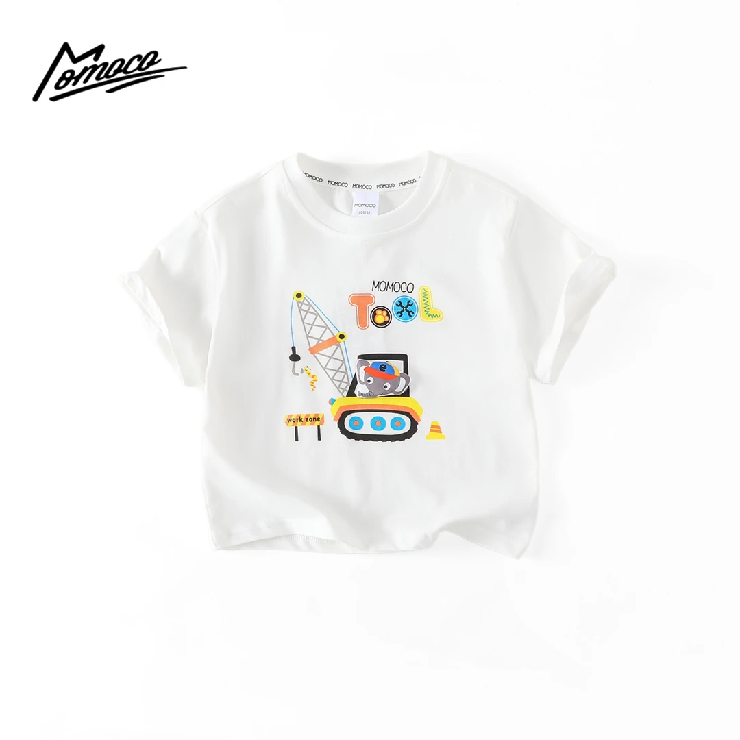 MOMOCO夏季防水韩版时尚卡通印花公仔T恤休闲圆领77230235130