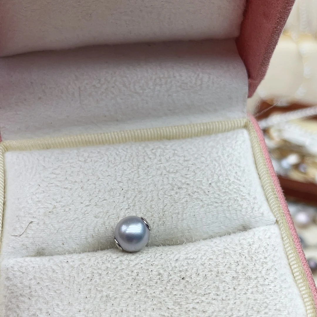 海水珍珠银S925镶嵌吊坠(不含链)C5