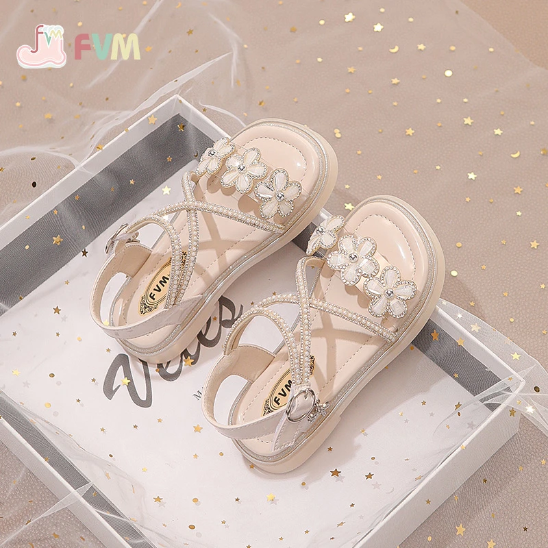女童鞋子儿童公主凉鞋2025新款夏季夏款小女孩中大童宝