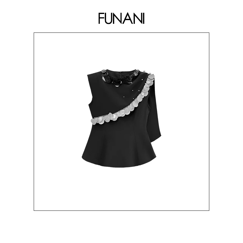 【FUNANI】 轻奢法式时尚重工高级感定制原创设计 上衣 X2511228A