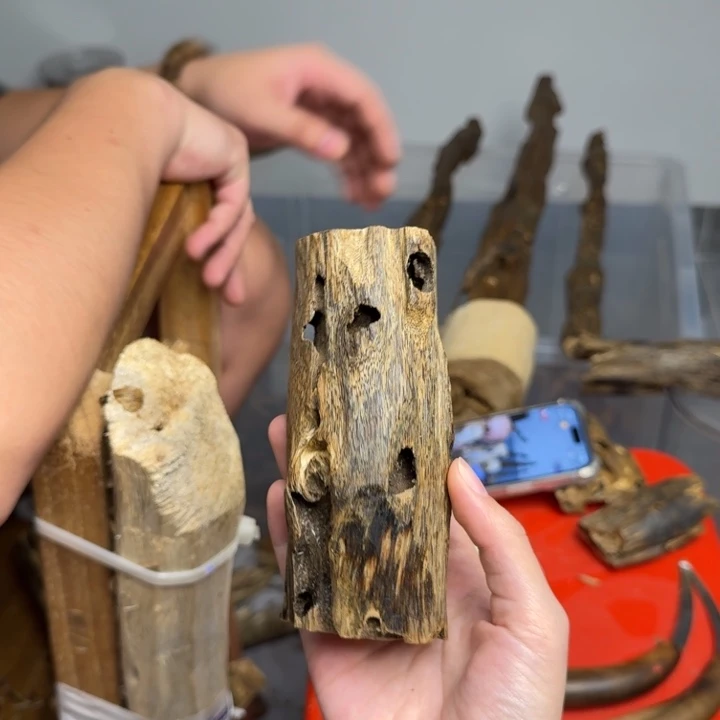 沉香沉香碎屑白棋块料87克