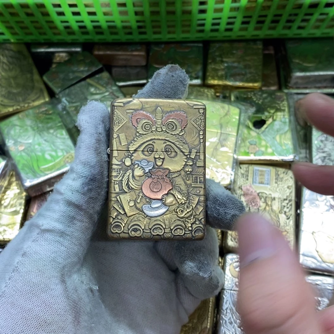 黄铜镶嵌小熊猫整机