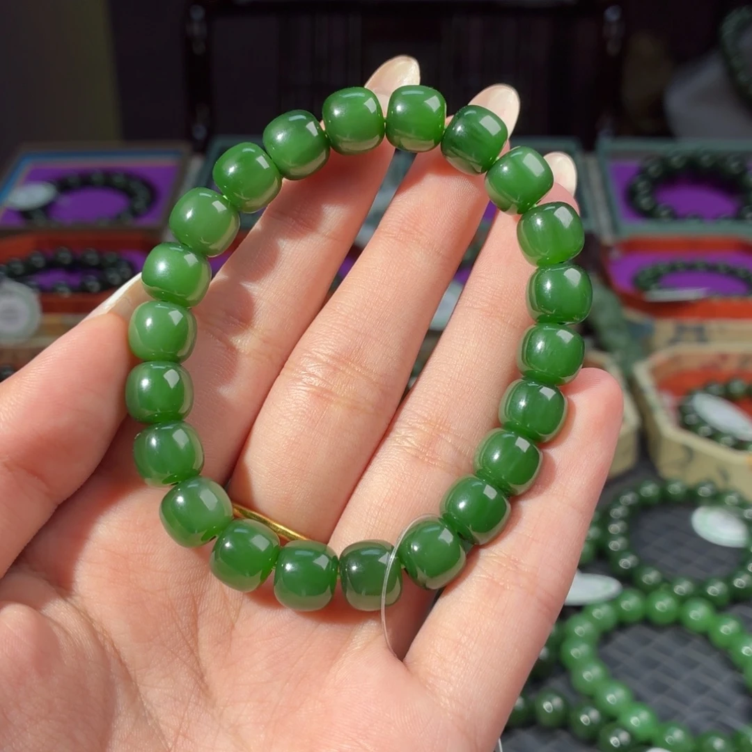 和田玉（碧玉）未镶嵌手链