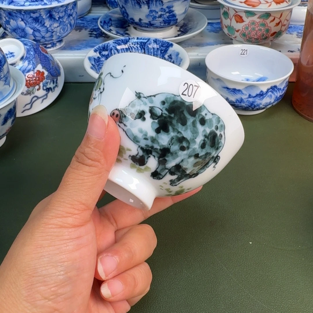 景德镇纯手绘茶具圆圆207