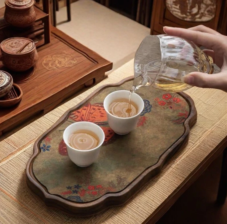 胡桃木干泡盘家用办公泡茶实用茶盘茶具托盘