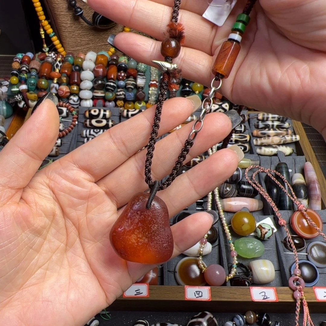 玛瑙/玉髓未镶嵌项链