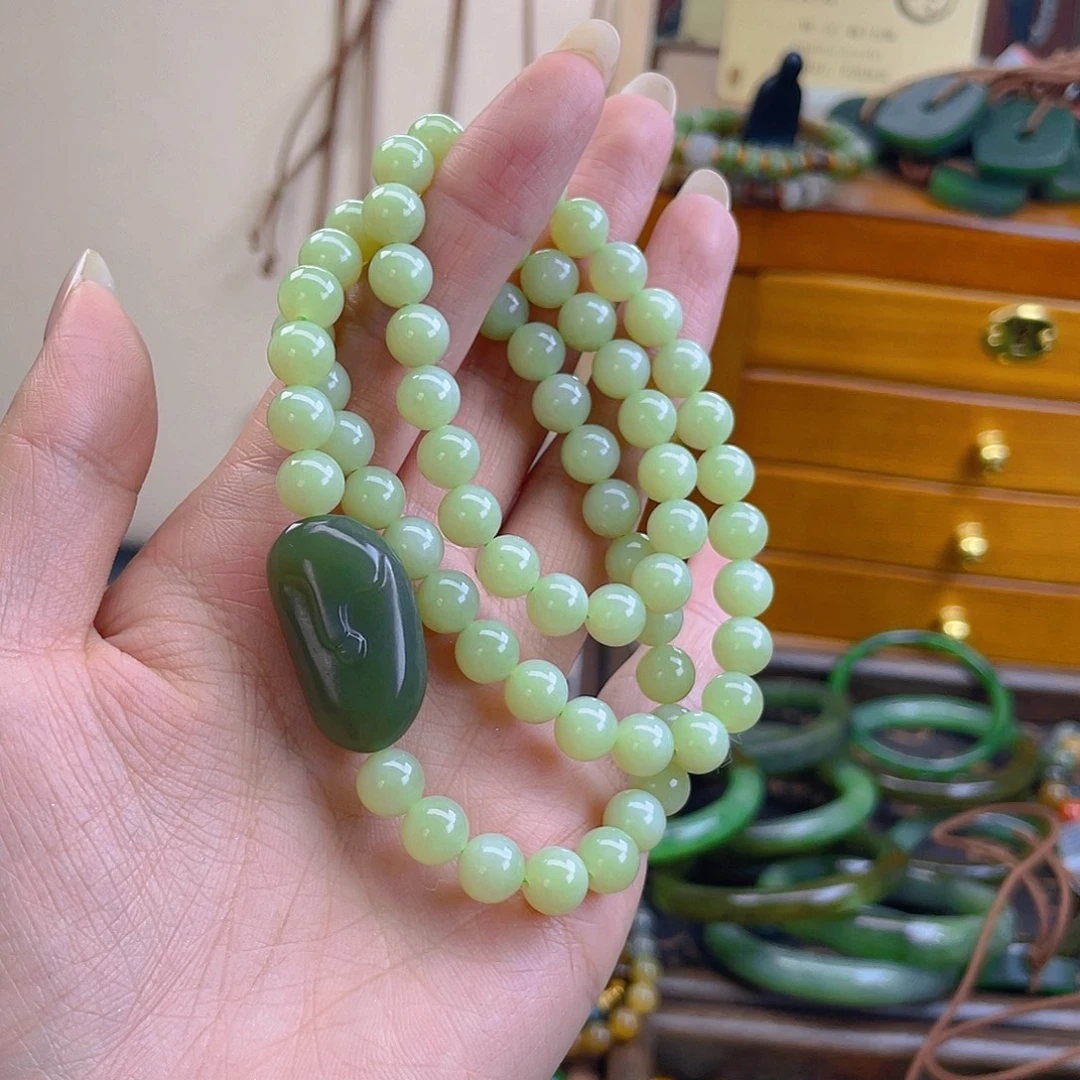 和田玉未镶嵌手链