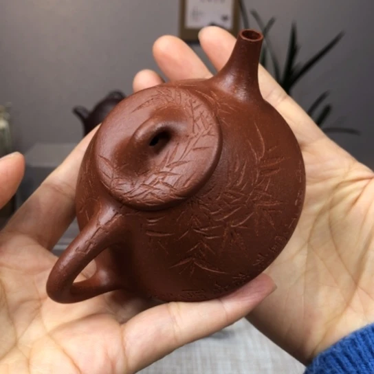 茶壶紫砂降坡泥石瓢135cc