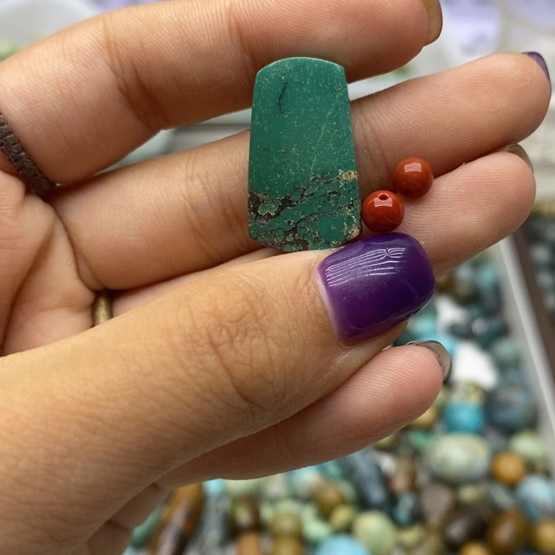 南红玛瑙合金珠宝半成品