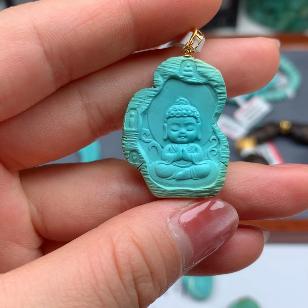 未镶嵌绿松石绿松石