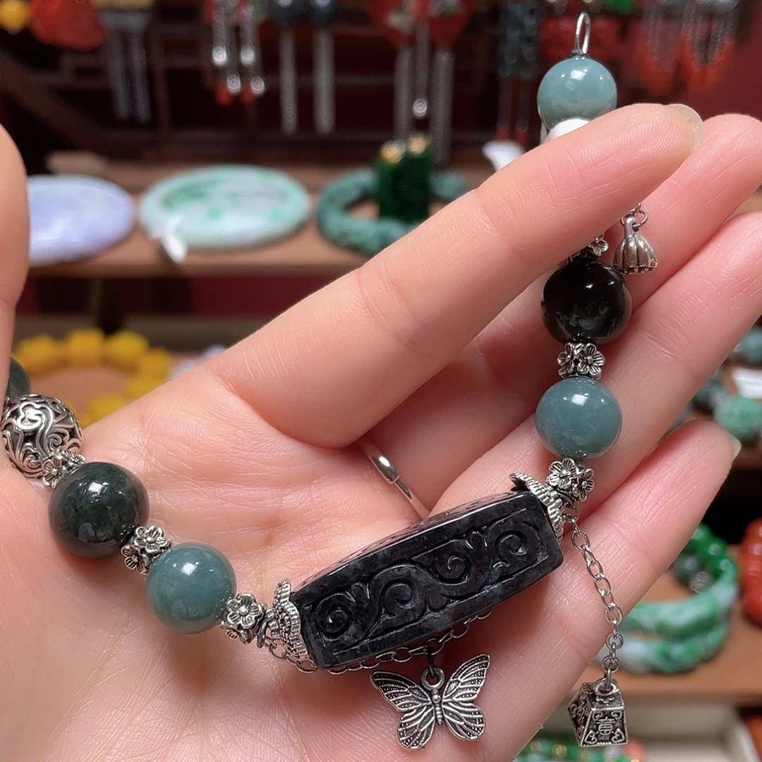 翡翠未镶嵌手链饰品