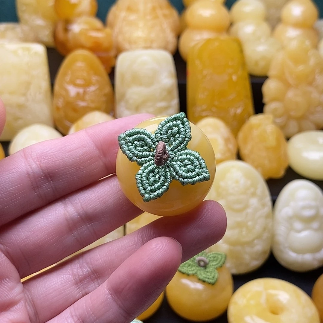 琥珀颈饰未镶嵌琥珀蜜蜡吊坠