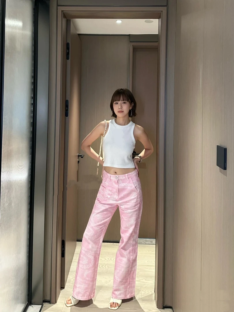 lbubu6月狂欢季【CC】香家新款沙滩系列喇叭牛仔裤