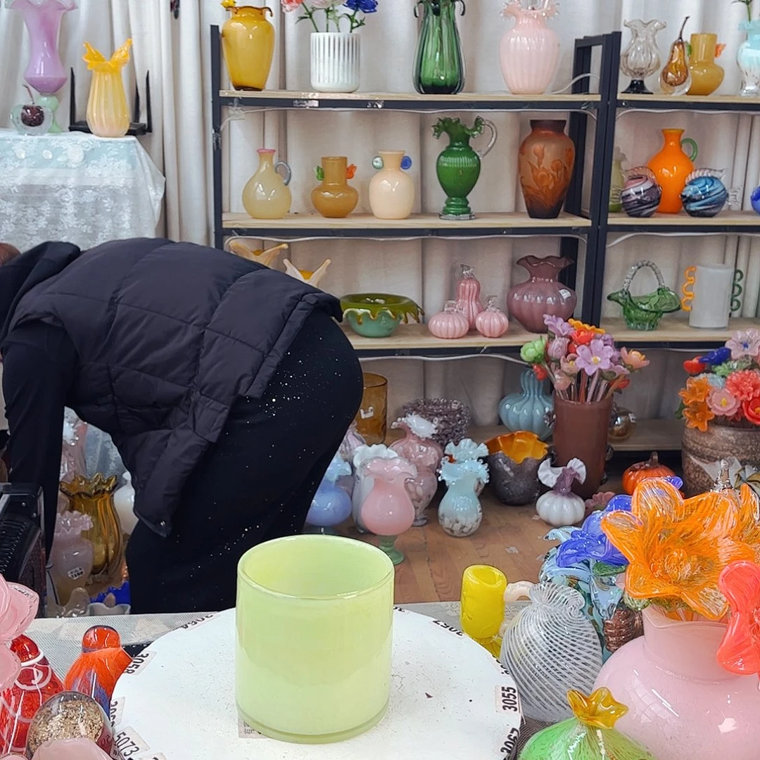 绿套盆家悦琉璃工艺品