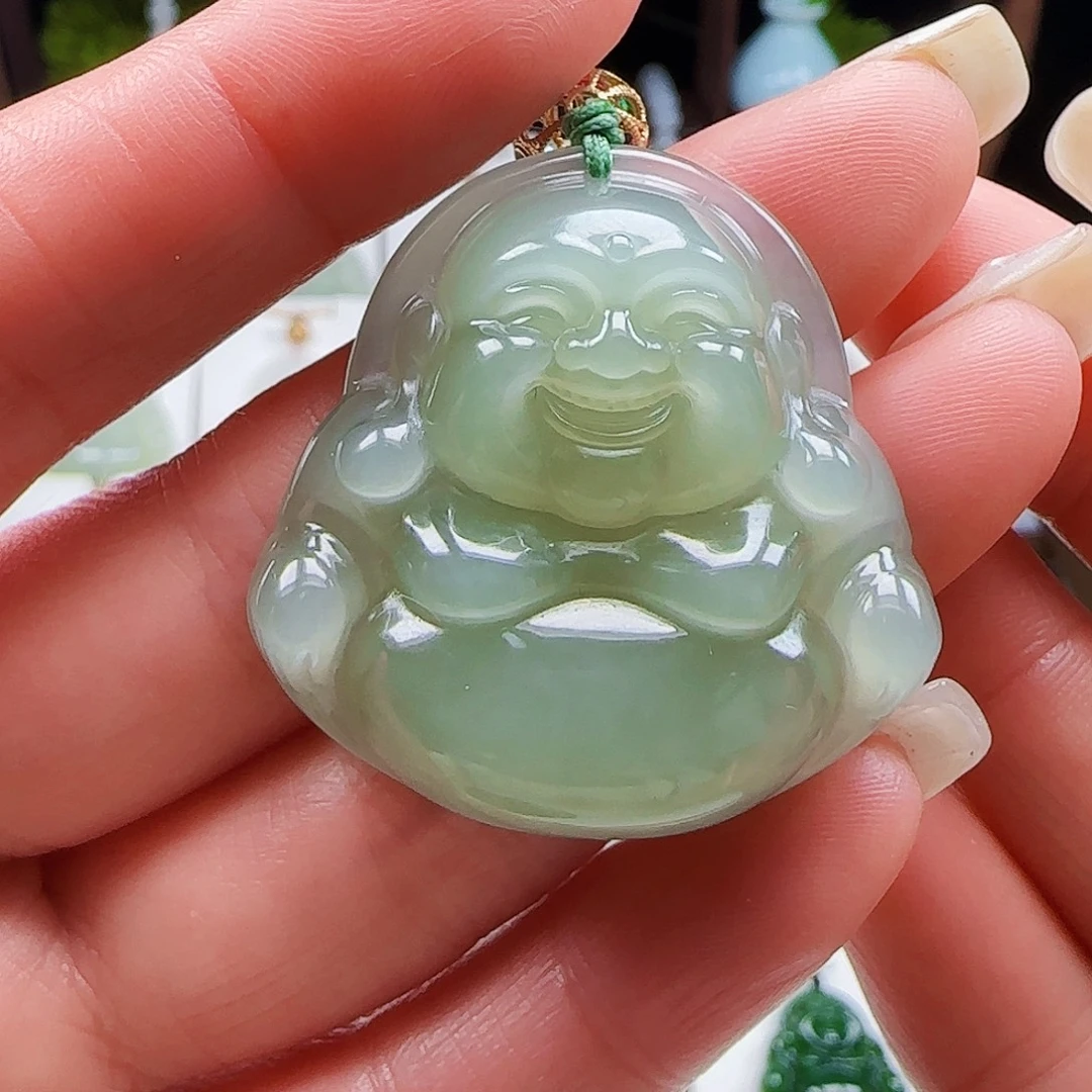 和田玉18K金镶嵌颈饰