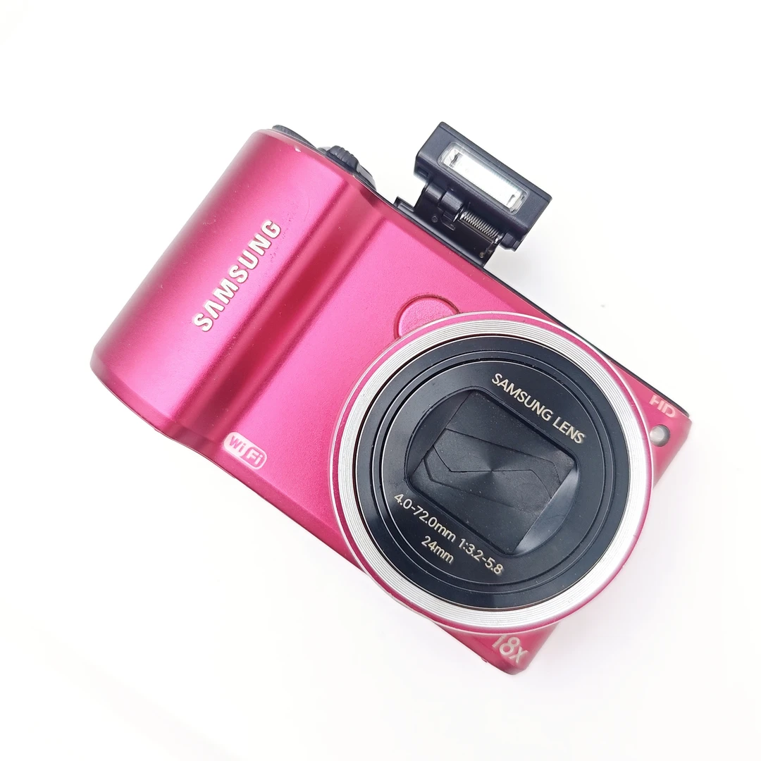 95新 Samsung/三星 WB200f 长焦高清屏幕贴膜wifi传图人像柔白ccd