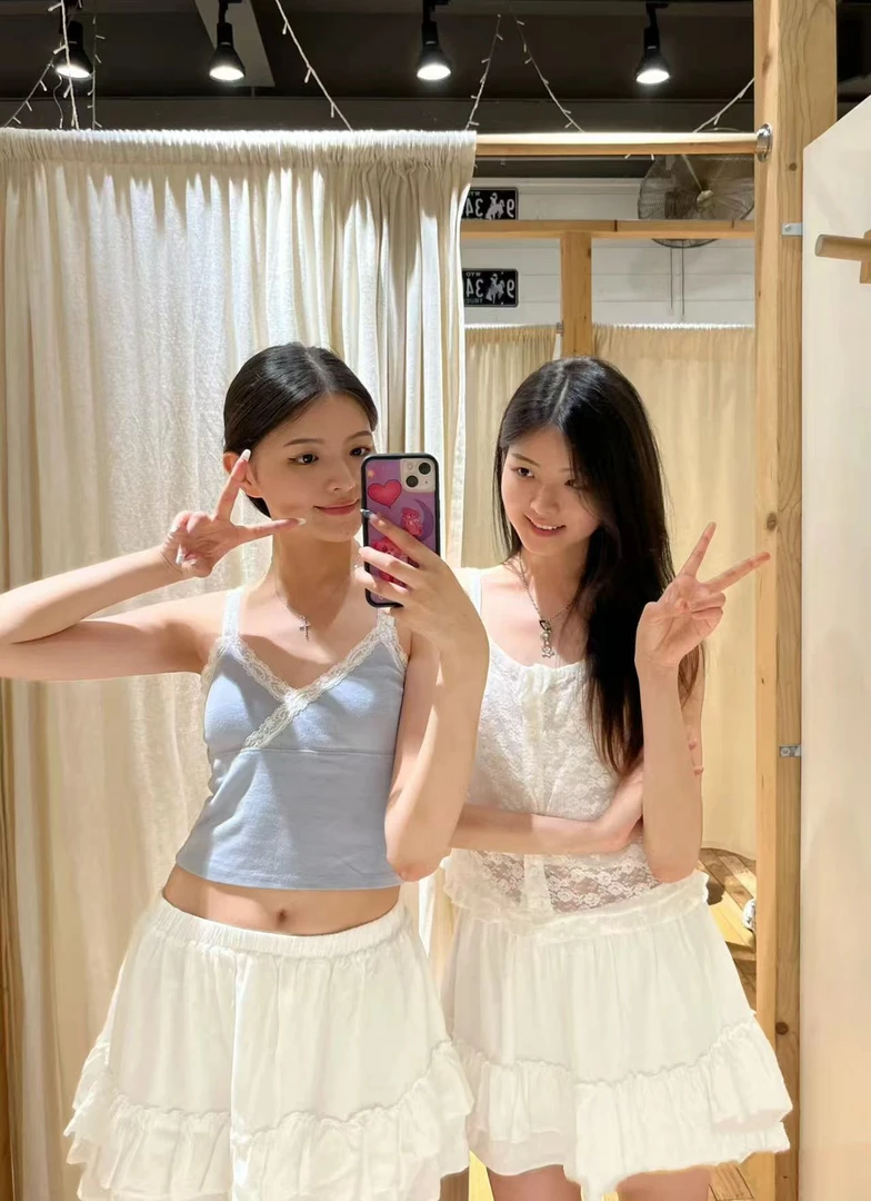 【Halo】bm风百搭韩系小清新蛋糕百搭裙