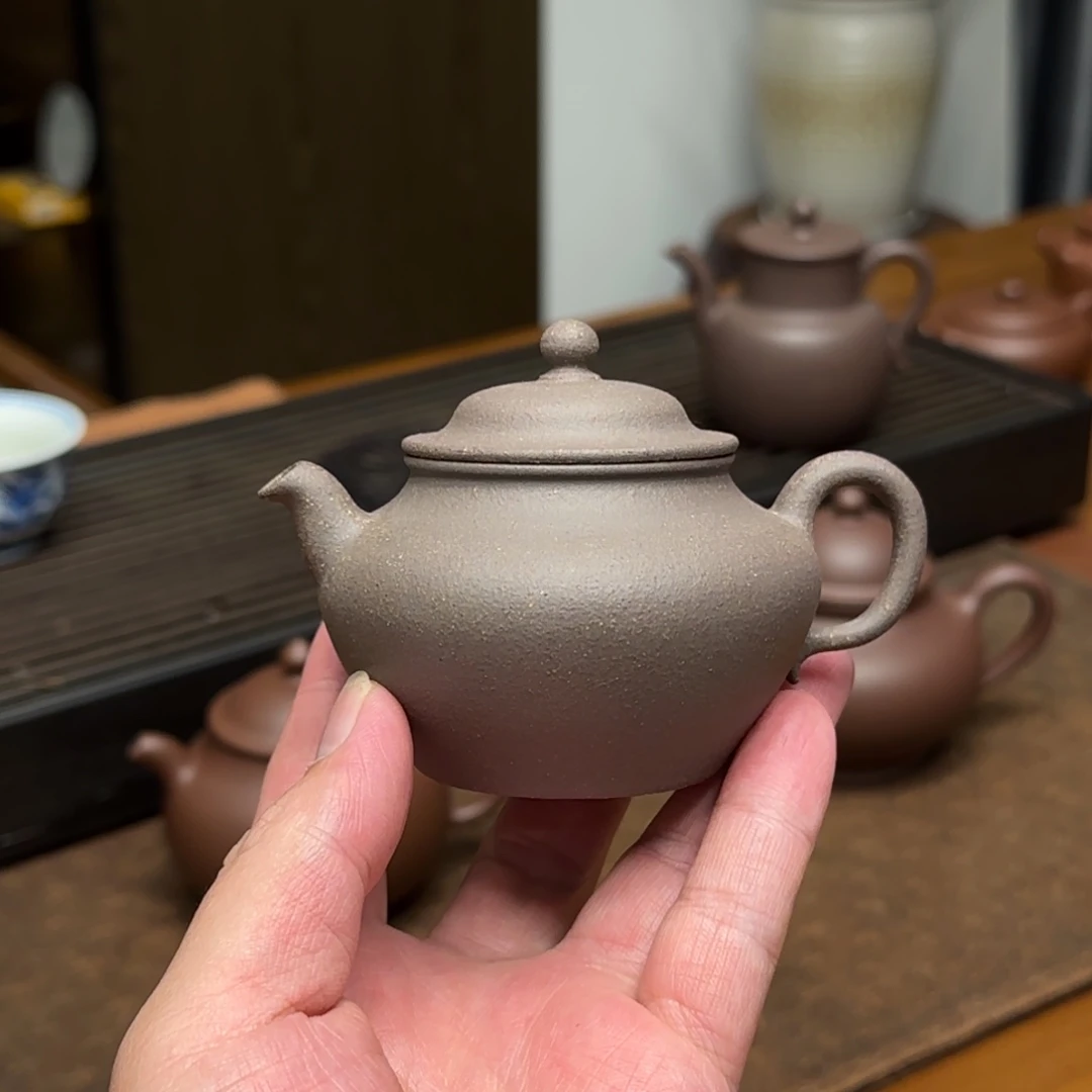 虾***米明式莲子紫泥共生矿全手工制作