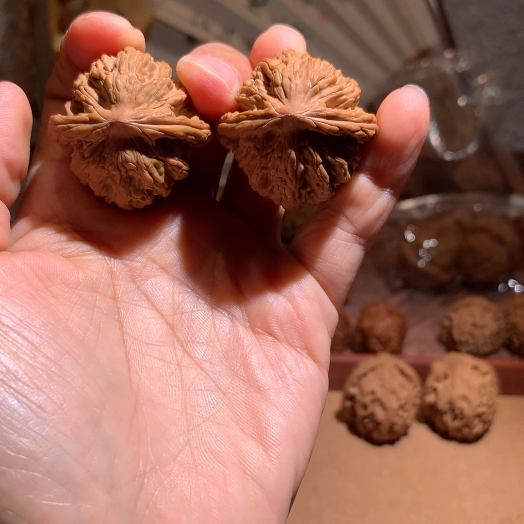 文玩核桃把件虎头35
