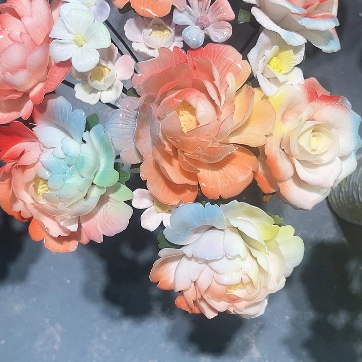 正品直发陶瓷花花