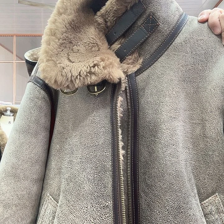 48码卡色无帽款皮毛一体