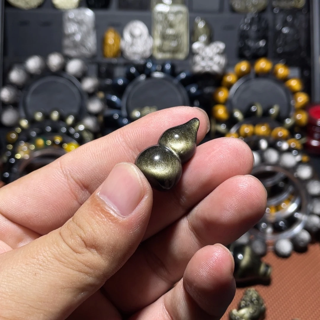 董***硕黑曜岩未镶嵌颈饰