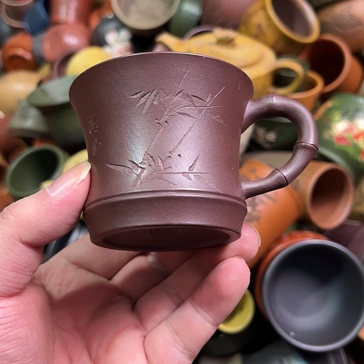 紫砂茶杯全手工紫砂主人杯