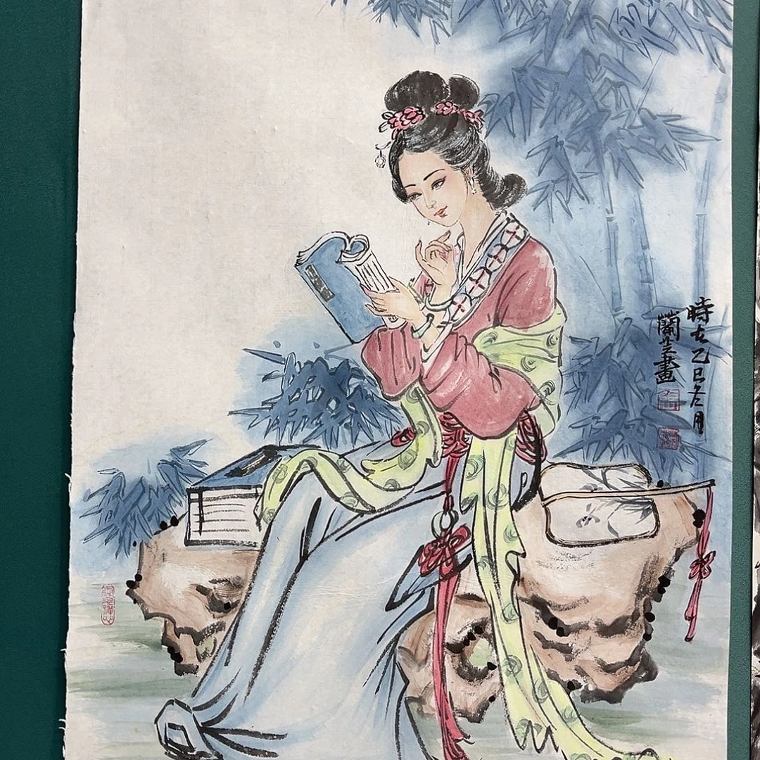 国画艺术家真人手绘