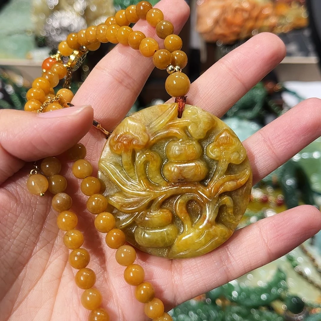未镶嵌岫玉毛衣链