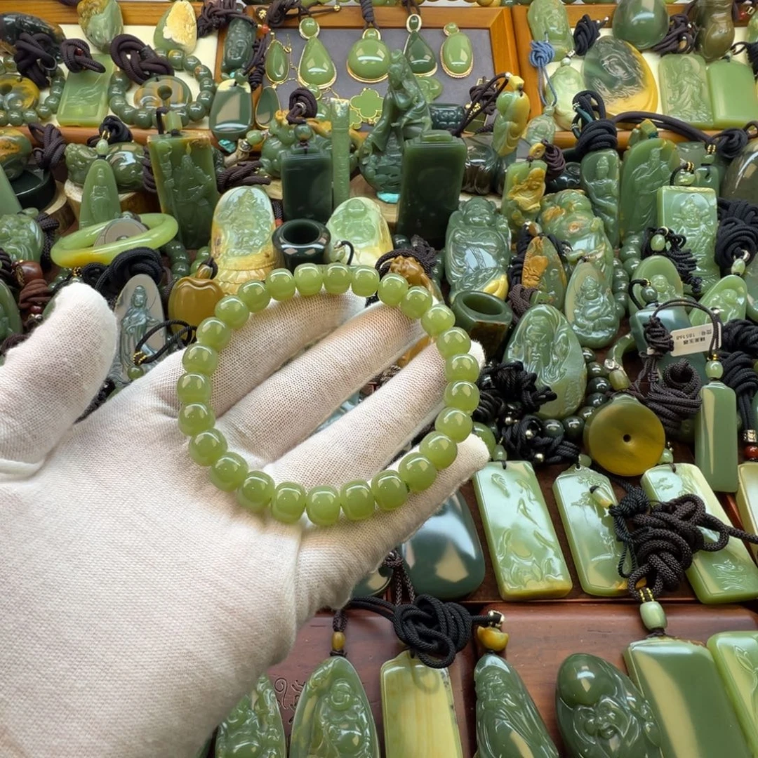 岫岩老玉（透闪石质玉）未镶嵌手链